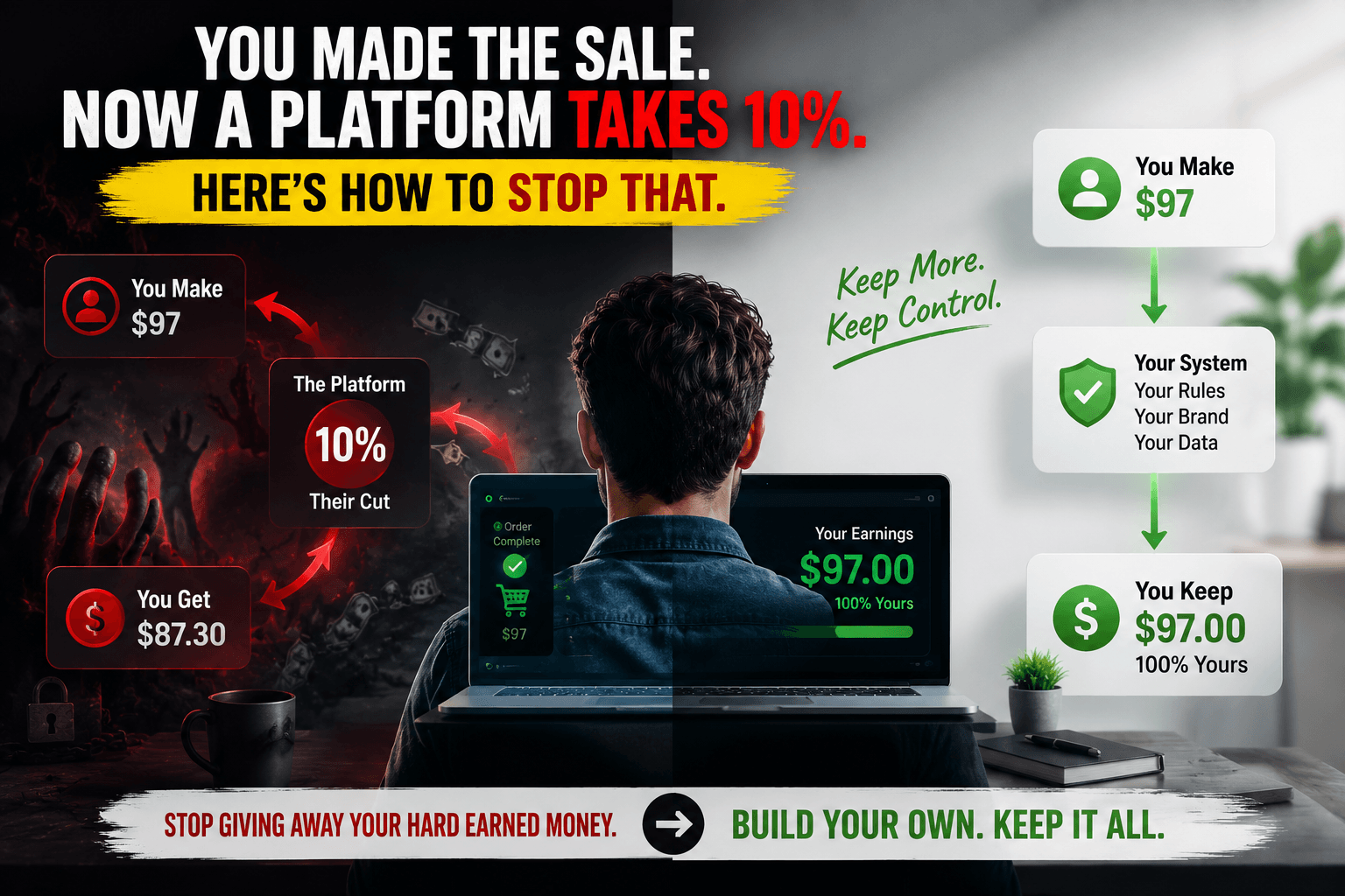 You Made the Sale. Now a Platform Takes 10%. Here's How to Stop That.